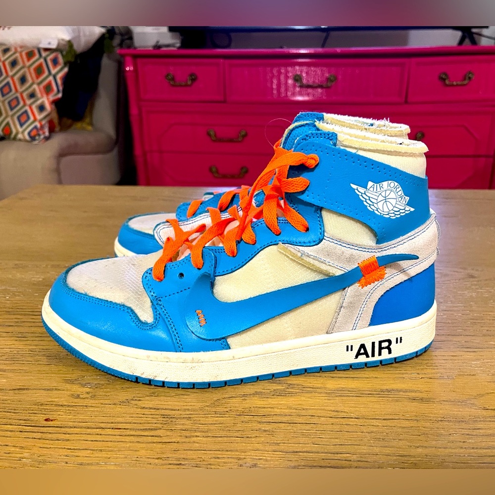 Nike Air Jordan 1 Retro OG x Off-White High UNC University Of North Carolina 9